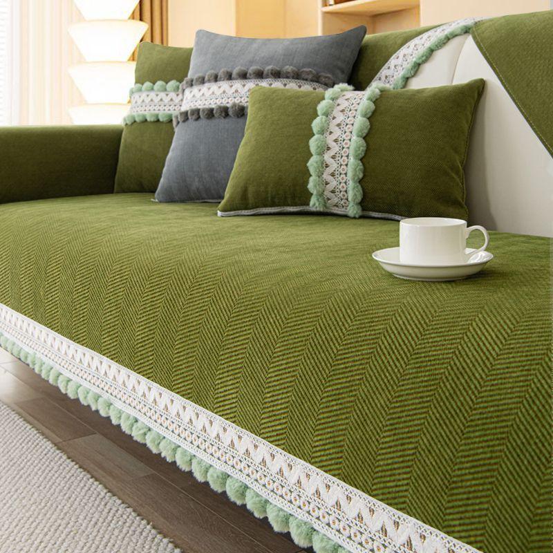 

Продвинутый Легкий Роскошный Шениловый Диванный Коврик Всесезонный Универсальный Противоскользящий Диванная Подушка L-образный Чехол для Дивана Сиденье Полотенце 70 * 70Cm each