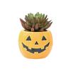 Halloween Flower Pot Decoration, Pumpkin Fake Plant Flower Pot
