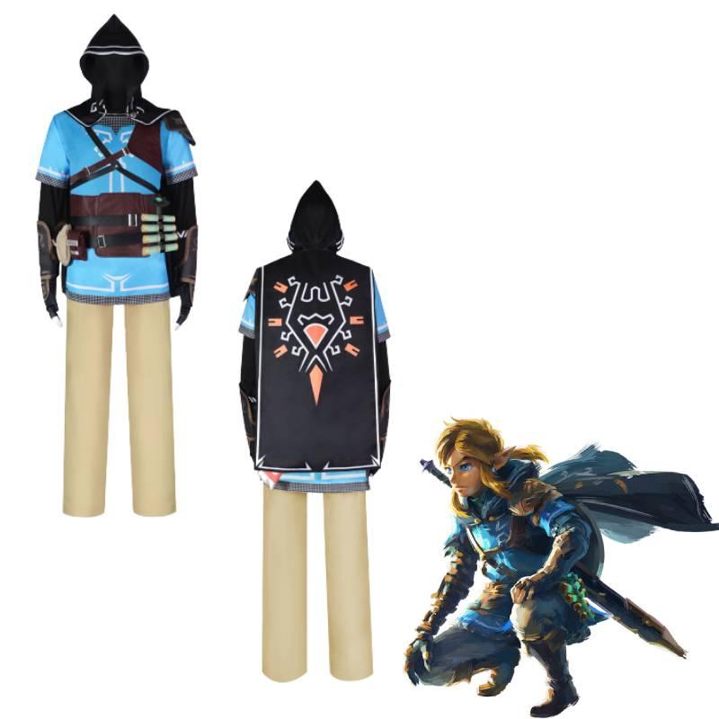 Das Legend Of Zelda Tears Of The Kingdom Link Cosplay Kostüm aus Polyester