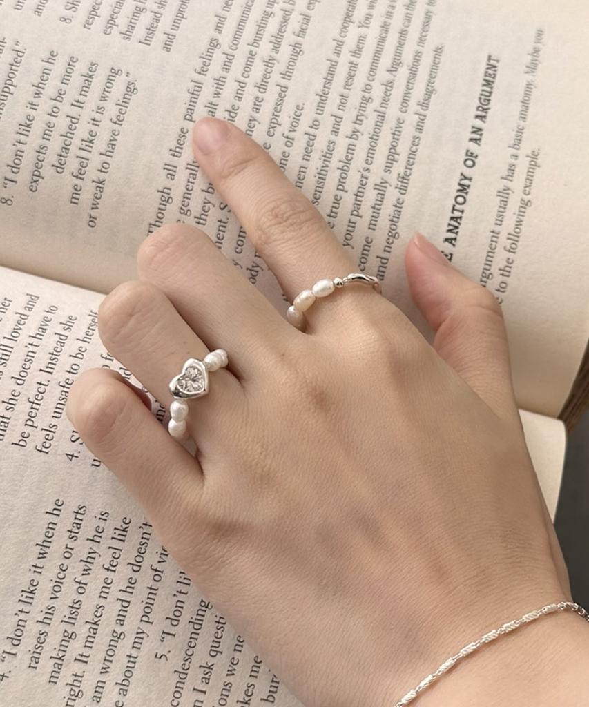 Baradu [Baradu 925] Two-Way Pearl Ring