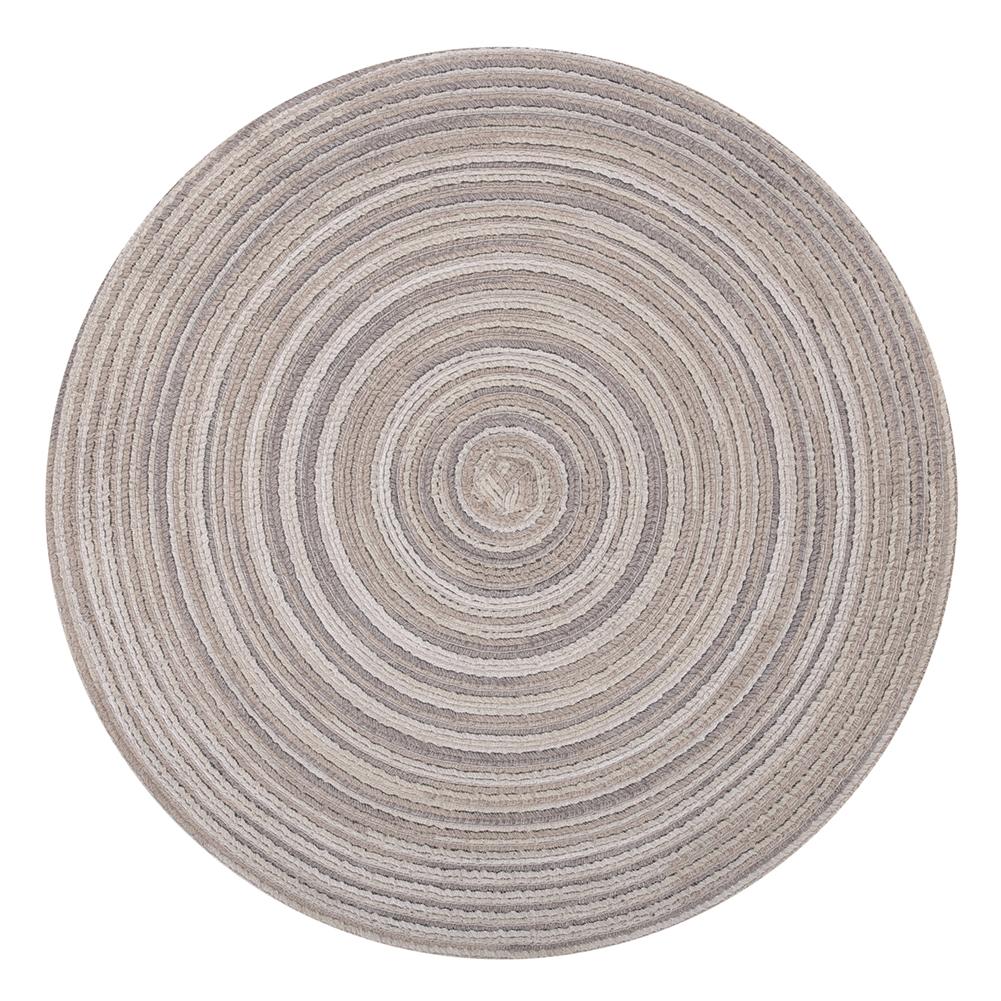 6PCS Braided Beige Round Place Mats for Kitchen Dining Table Runner Heat Insulation Non-Slip Washable Placemats Christmas Dinner