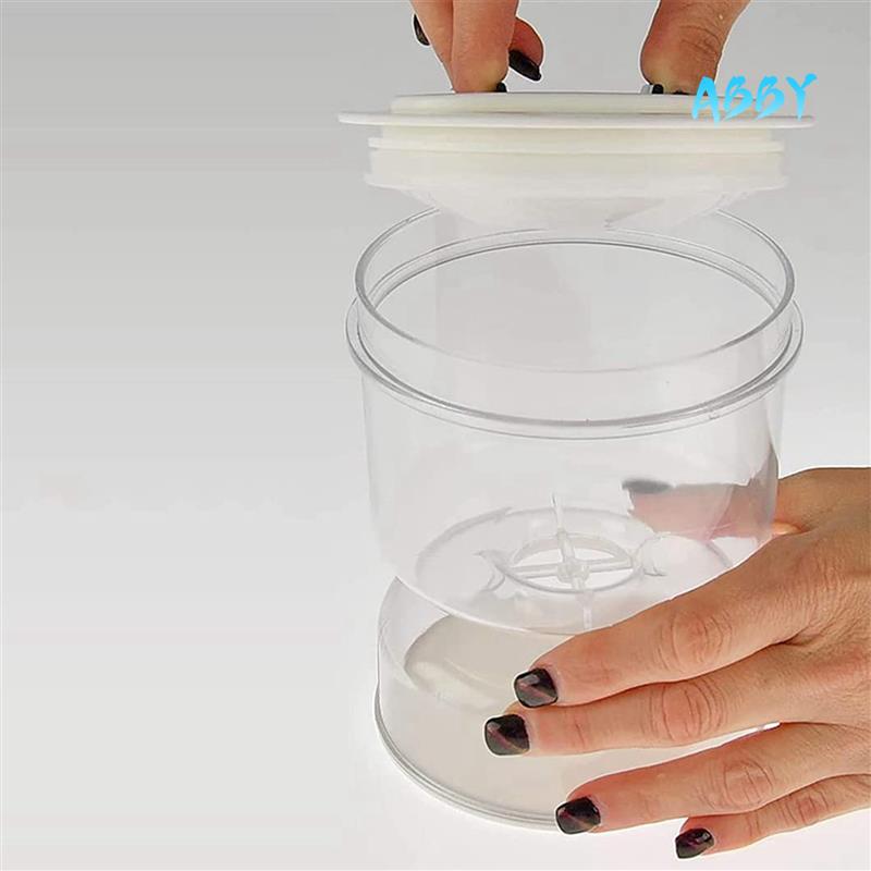 ABBY-2X Pickle And Olive Hourglass Jar, Pickle Flip Jar Separated From Wet And Dry, Pickle Jar With Strainer Flip, Separator прозрачный