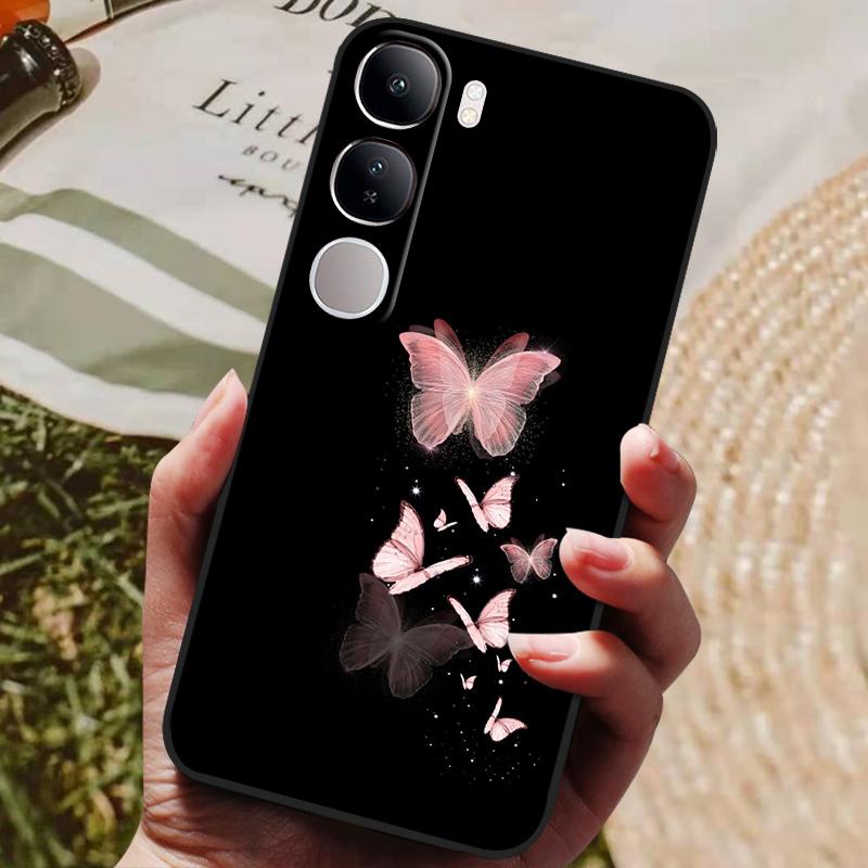 For Vivo V40 Lite 4G 5G V40Lite (IDN) V40E V 40 SE Case Luxury Painted Phone Silicon Back Cover For Vivo Y200 Y300 Cases Shell