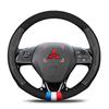 knpc3 1Pcs Car Steering Wheel Cover Sticker Badge Decoration Auto Accessories For Mitsubishi lancer asx outlander pajero l200 galant