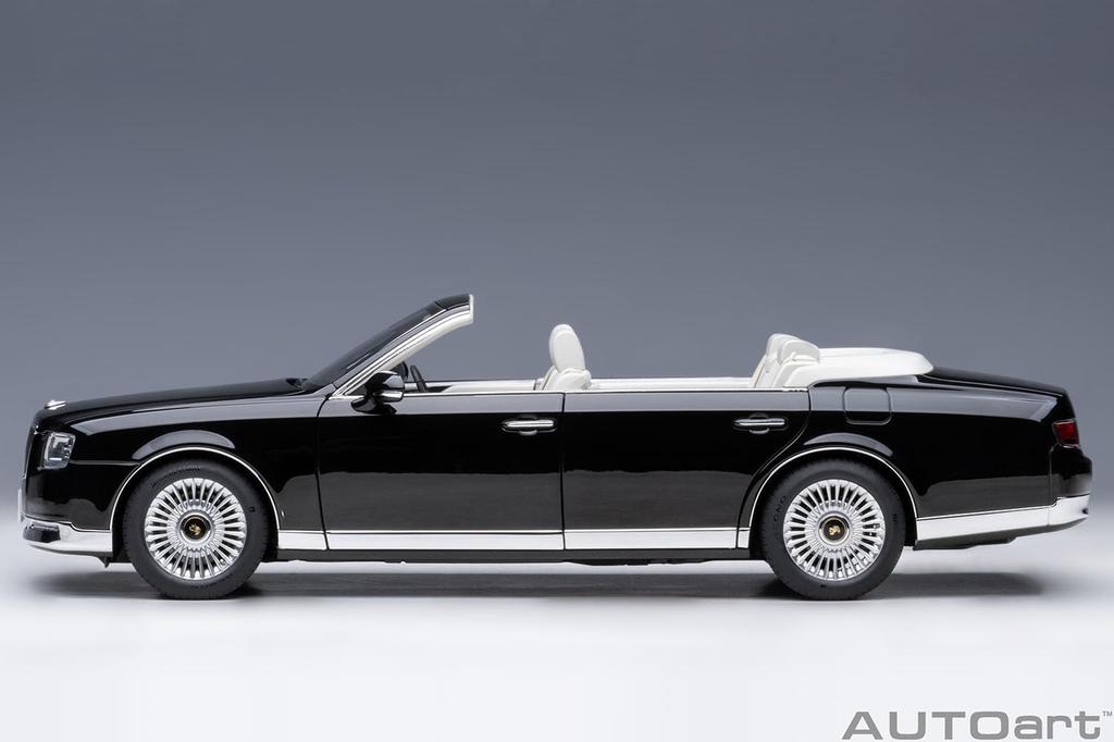 AUTOart Scale Toyota Century Convertible Kamui Eternal Black Finished Product 1/18