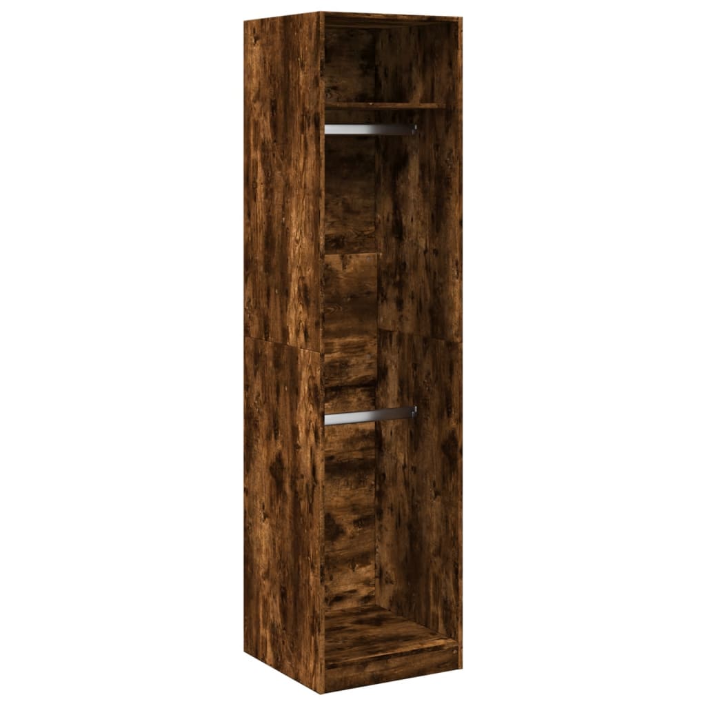 Wardrobe Smoked Oak 50 x 50 x 200 cm Engineered Wood