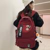 Female Large Capacity Backpack Letter Print College Style Student Waterproof Schoolbag Male Travel Backpack