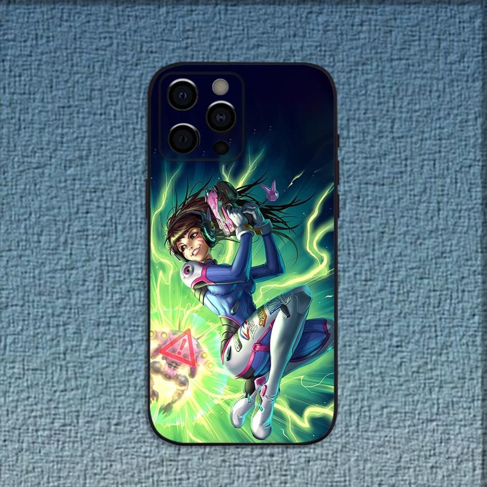 Game O-Overwatch Phone Case For iPhone 16,15,14,13,12,11,Pro,X,XS,Max,XR,Plus,Mini Soft Black Cover