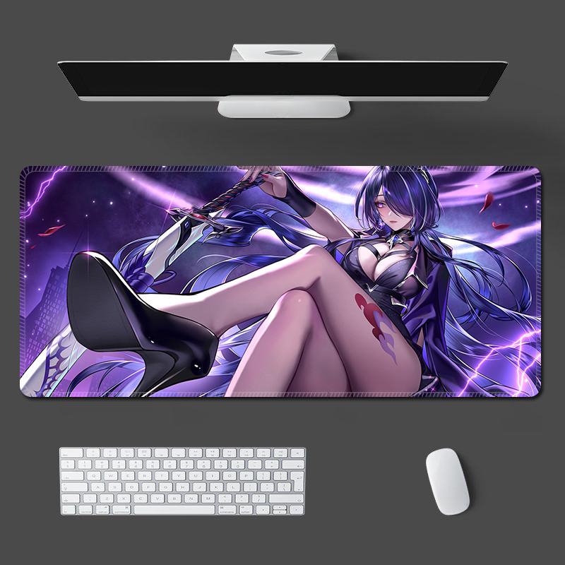 Acheron Mouse Pad XXL Honkai Star Rail Anime Desk Mat Cartoon Esports Game Office Locking Mouse Pads