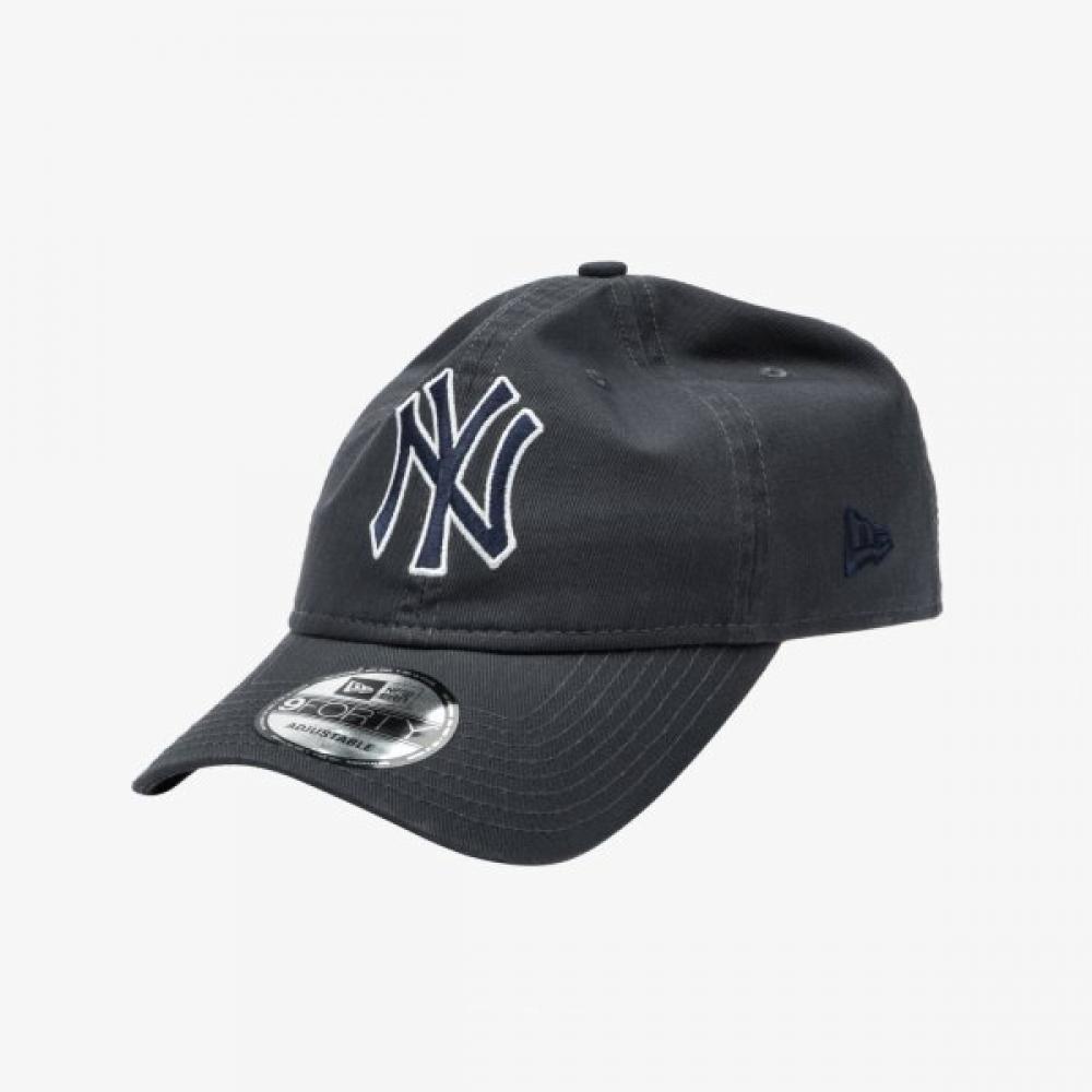 New Era New York Yankees Basic Outline Unstructured Ballcap Dark Graphite 145618