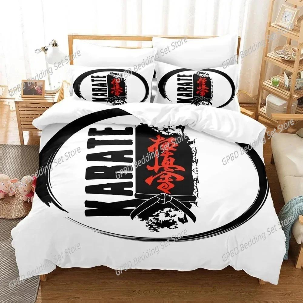 New 3D Printed Kyokushin Karate Bedding Set Bedroom Soft Modern Bedspreads Comefortable Duvet Cover Quilt Cover And Pillowcase