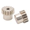 2Pcs RC Motor Gear Set M0.6 16T Precise Fit Low Noise Steel Pinion Motor Gears for 1/12 1/16 Remote 