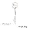 Dreamtimes Fashion Stainless Steel Keychain Necklace Car Bag Pendant Charm Muslim Amulet Islamic Rune Jewelry Gift