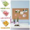 30Pcs Creative Flower Pushpins 3D Thumb Tacks Butterfly Push Pins  Office Binding Supplies