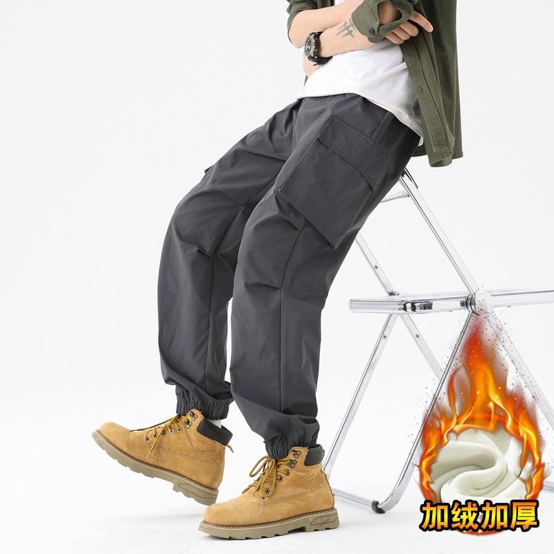 Charge Pants Men's Spring and Autumn Thickened Outdoor Mountaineering Pants Men's Waterproof, Windproof and Cold-proof Tooling Pants