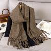 New Winter Scarf For Women Long Warm Cashmere Scarves Hijab Solid Lady Shawl Wrap Female Pashmina Bandana Head Scarfs