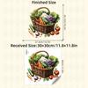 Cute Fruit And Veggie Fridge Decals Waterproof Cartoon Kitchen Stickers Removable Refrigerator Art For Family Home Decor