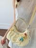 Fashion Nylon Single Shoulder Bag For Women With Zipper Closure And Mobile Pocket