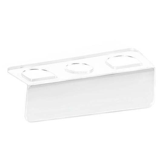 Wall Mounted Acrylic Comb Rack Organizer Easy Installation Space-Saving Design Hair Tool Organizer