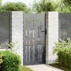 Garden Gate Black 85 X 200 Cm Powder Coated Steel