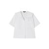 LAP Sailor Open Collar Lace Blouse Ar2Wb463