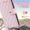 Funda tipo cartera de cuero con diseño de rejilla 3D y correa de lujo, soporte para libro para iPhone 17 16 15 Pro Max Samsung S25 S24 Plus A17 A16, para chicas, ranura magnética para tarjetas, tapa abatible