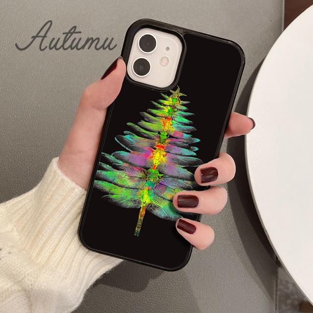 Dragonfly Insect Phone Case for iPhone 11 12 13 14 Pro Max Mini X XR XS SE 2020 5 6S 7 8 Plus Samsung Galaxy S21 S22 Cover Shell