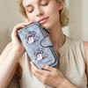 Vintage Cartoon Printed Long Wallet Multi Slot Casual Portable Purse for Daily Use