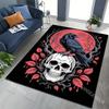 1PC Raven moon branches leaves Carpet for Living Room Bedroom Sofa Home Decor Rus Non-slip Floor Mat Luxury Gift