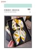 Two-color leaf color matching printing silk scarf square scarf high-end shawl sunscreen neck small square scarf headscarf women's scarf
