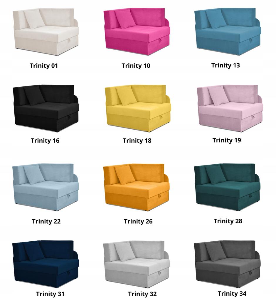 Denis Children's Corner Sofa Bed Extendable Container Children's Bed Mattress Kubuś