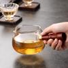 300ml Removable Side Wooden Handle High Borosilicate Glass Fair Cup Tea Dispenser Chahai Kung Fu Tea Set Accessories Teaware