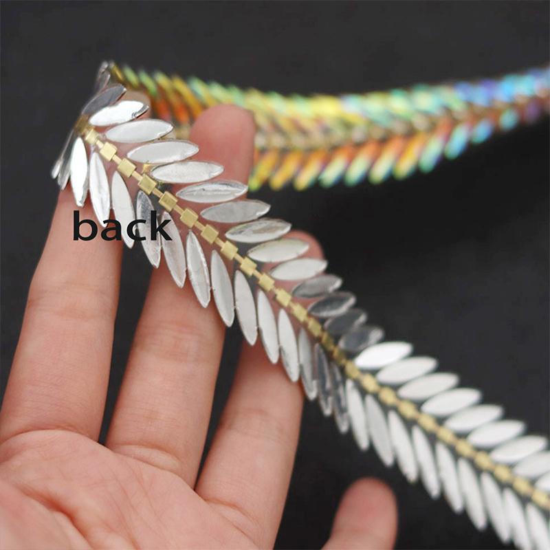 2 Yard Hot Fix Resin Rhinestone Ribbon Rhinestone Trim Chain Glue On Crafts Garment Shoes Dress Dance Costume Decor