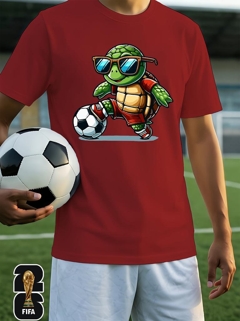 Men's Home Clothing Top [FIFA  Authorization] . 2026  Men's and Women's T-shirt,  Pattern Print, Trendy and Fashionable, Suitable for Beach Parties,