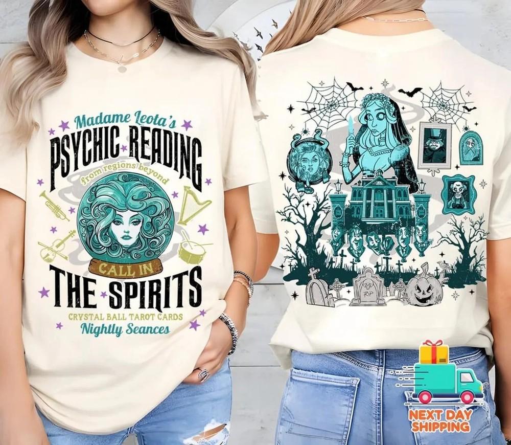 Disneyland Halloween Madame Leota Haunted Mansion Shirt, Psychic Reading T-Shirt Unisex T-Shirt XL