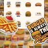 1050Pcs Burger Fries Cartoon Doodle Fashion Personalized Decoration Mobile Phone Waterproof Sticker Kids Toy