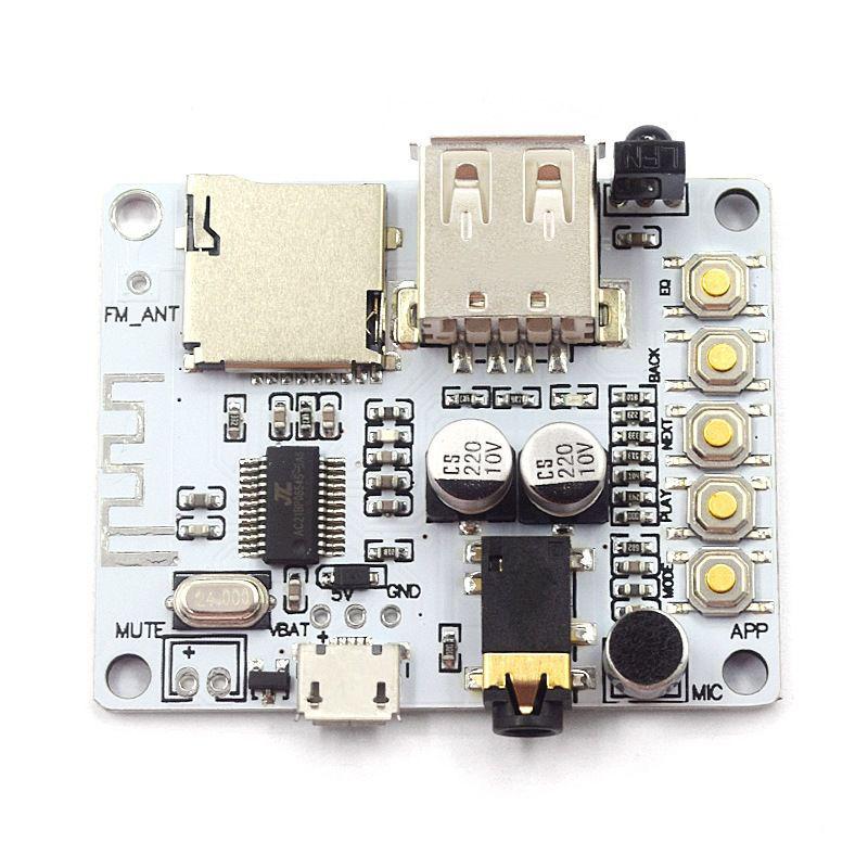Bluetooth Audio Receiver Module with MP3 Decoding for Headphones, USB, and TF Card