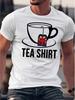 Navy Blue "TEA SHIRT" Graphic T-shirt - British Flag Design