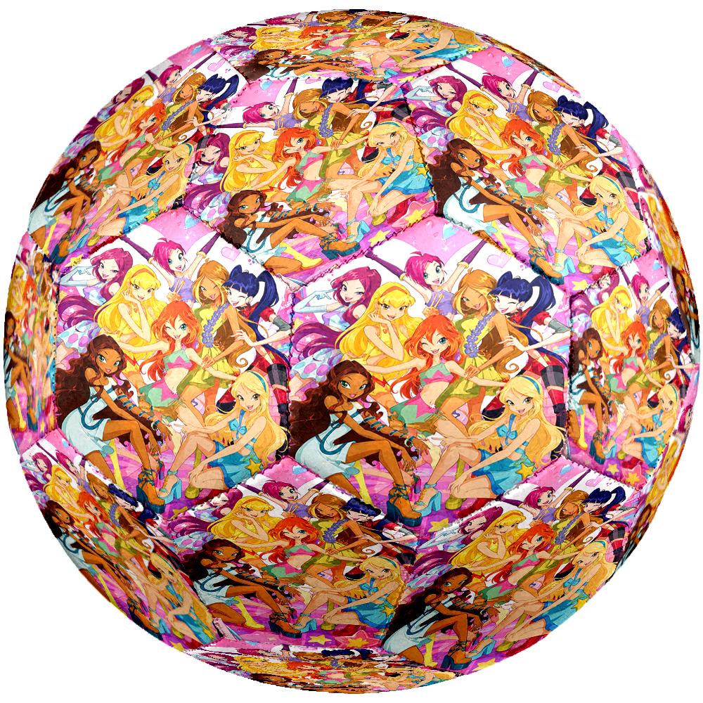 Winx Club Theme Size 5 Soccer Ball, Suitable for Both Indoor and Outdoor Matches, a Gift Suitable for Everyone.