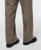 Musinsa Standard One-Pleat Wide Elastic Waist Slacks [Dusty Beige]