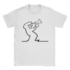 Humorous La Linea Trumpet Tshirts Unisex Crewneck Cotton T Shirts Short Sleeve Tees Printed Tops