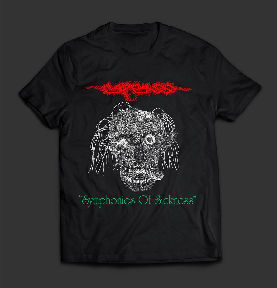 

NEW Carcass - Symphonies of Sickness Cotton Black S-5XL T Shirt Unisex T-Shirt XXXL