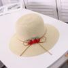 Parent-Child Summer Sun Protection Women Big Brim Straw Hat Girls Cute Beach Sun Cap Strawberry Pot Fisherman Hats