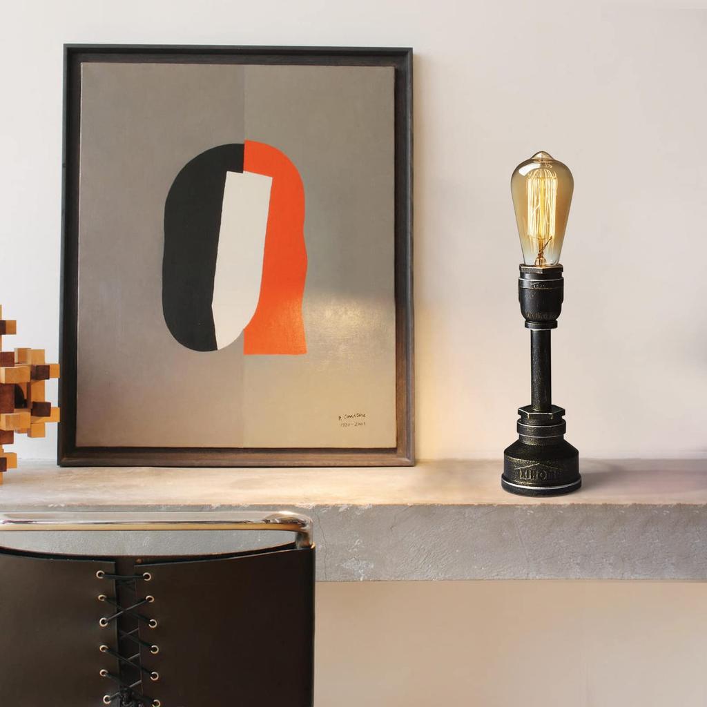 Gold Edison Nostalgic Loft American Country Simple Original Art Retro Gift Bar Cafe Restaurant Living Room Industrial Designer Industrial Pipe Steampu