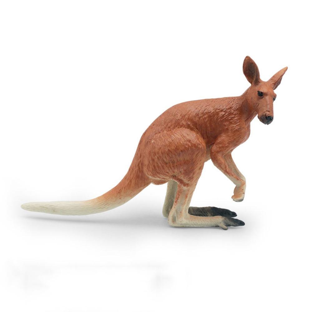Handmad Kangaroo Action Figures Statue Simulated Wild Kangaroo Figurines  Children Toys