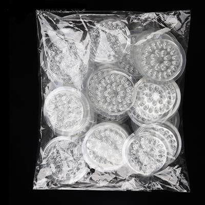 100 pz Colla Guarnizione Pad Per Estensione Del Ciglio Colla Trasparente Supporto Ciglia Adesivo di Plastica Colla Pallet Pasta Ciglia Strumenti