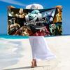 KILLER INSTINCT Print Beach Towel, Large Soft Quick Dry Towel for Beach Camping Swimming