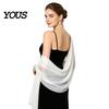 Comoda Coperta per Eventi Speciali Sciarpe e Coprispalle da Donna Abiti da Sera, Foulard da Matrimonio Trasparente Sposa, Sciarpa in Chiffon Morbida Abito Formale Donna, Elegante