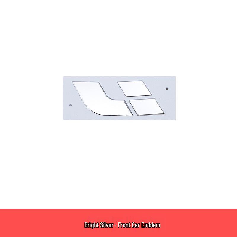 Ideal L9-L6 Black Tailgate & Hood Emblem Lettering Sticker Modification