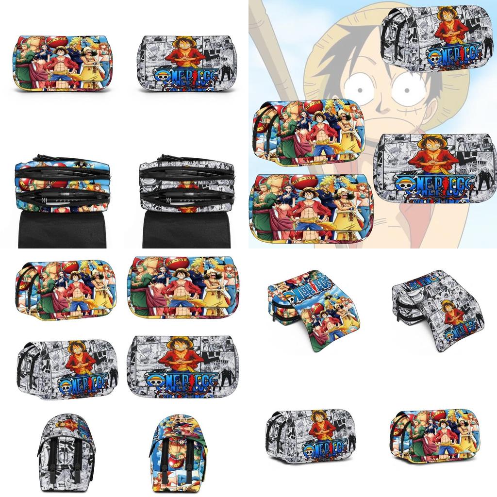 New Arrival! One Piece Cartoon Pencil Case For Students Durable Polyester Material
